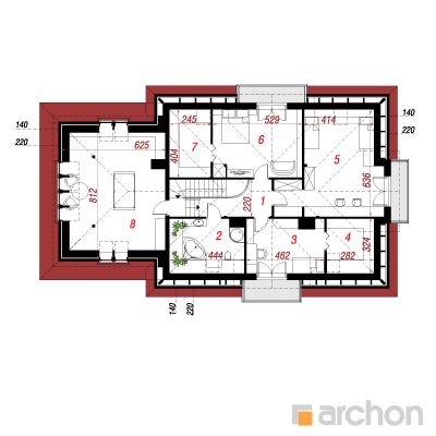  Maja kallades 4 (G2) 2. korruse plaan